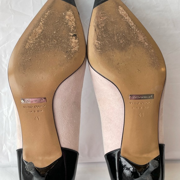 Dolce and Gabbana heels, pink suede and black patent; size 41 w/ 4” heel. - Picture 11 of 13